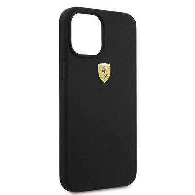 8. Ferrari FESIHCP12LBK iPhone 12 Pro Max 6.7" schwarz/schwarz Hardcase On Track Silicone