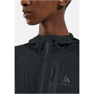 5. Damenjacke ODLO ZEROWEIGHT DUAL DRY PK WATERPROOF, schwarz