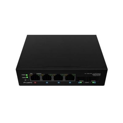 18. LANBERG ILGE-4P-2S-90 LIGHT INDUSTRIAL POE 1XBT 3XAT 2XSFP DIN GIGABIT ETHERNET Switch