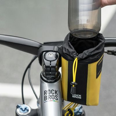 3. Rockbros AS-162 Wasserdichte Lenkerflaschentasche – Gelb