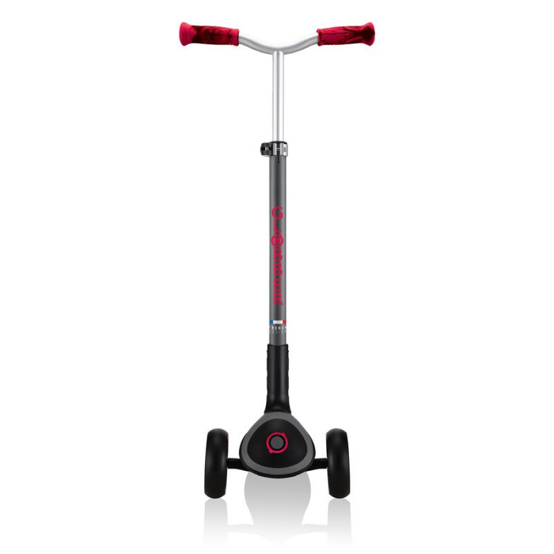 22. Globber Master Prime 3-Rad-Scooter / Schwarz - New Red 664-102