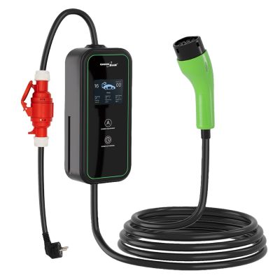 4. GreenBlue EV/PHEV-Ladegerät, tragbar, Typ 2, Kabellänge 680 cm, IP65, 11 kV, 220–380 V AC 50/60 Hz, 16 A, 3-phasig, GB1100