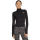 adidas Optime Essentials Damen-Sweatshirt mit durchgehendem Reißverschluss, Schwarz, JM9185