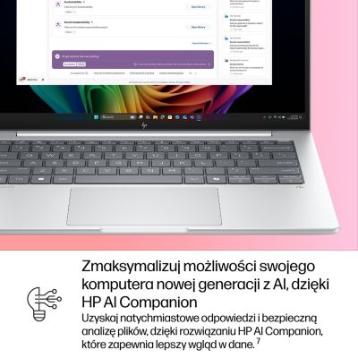 43. HP EliteBook 8 G1i Next Gen AI PC Copilot+ PC Intel Core Ultra 5 228V Laptop 35,6 cm (14") WUXGA 32 GB LPDDR5x-SDRAM 512 GB SSD Wi-Fi 7 (802.11be) Windows 11 Pro Silber