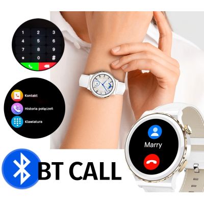 7. Rubicon RNCE92 PRO Damen-Smartwatch Weiß/2 x SMARUB171 Armband