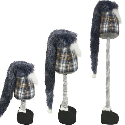 10. Dekorativer Gartenzwerg auf Teleskopen 38-88 cm, grau