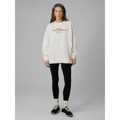 3. Oversize-Sweatshirt für Damen ohne Kapuze 4F 4FRSS26TSWSF2993-11S