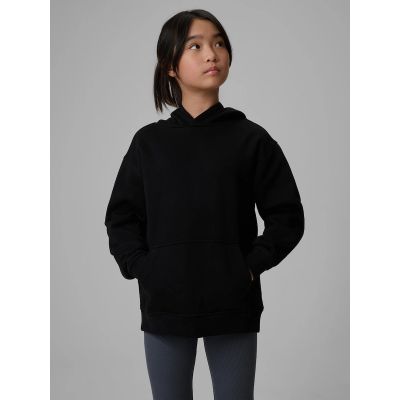 Lockerer Mädchen-Sweatshirt mit Kapuze 4F 4FJRMM00TSWSF2714-20S