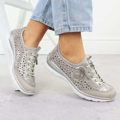 29. Rieker W L32P6-90 RKR764 durchbrochene Schuhe