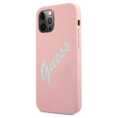 2. Guess GUHCP12MLSVSPG iPhone 12/12 Pro 6.1" rose grün/grün pink Hardcase Silikon Vintage