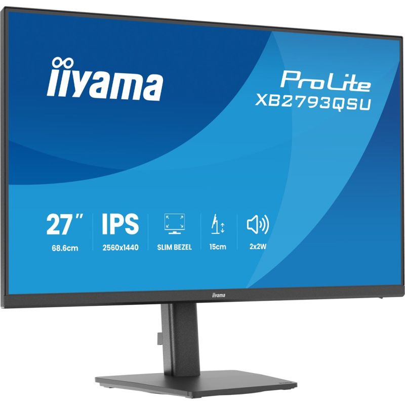 5. iiyama ProLite XB2793QSU-B1 Computermonitor 68,6 cm (27") 2560 x 1440 px Quad HD LED Schwarz