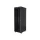 7. LANBERG Standschrank 19" 37U 600X800 Glastür LCD Schwarz FF01-6837-12BL (flach verpackt)