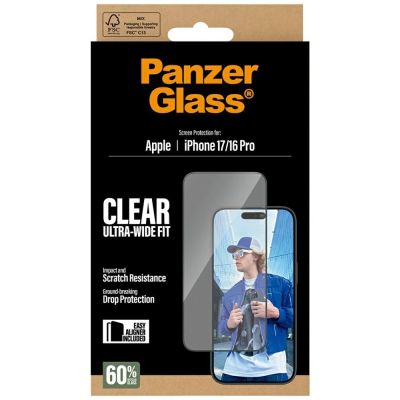 5. PanzerGlass Ultra-Wide Fit EasyAligner Tempered Glass für iPhone 17 / 16 Pro