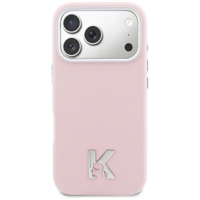 3. Karl Lagerfeld MagSafe Hülle mit Karl-Kopf-Logo für iPhone 17 Pro Max – Pink