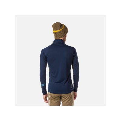 5. Rossignol Poursuite Marineblaues T-Shirt mit 1/2-Reißverschluss
