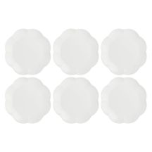 Set mit 6 Villadeifiori Salattellern – Weiß, 23 cm