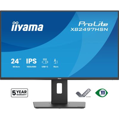 2. iiyama ProLite XB2497HSN-B1 Computermonitor 60,5 cm (23,8") 1920 x 1080 px Full HD LED Schwarz