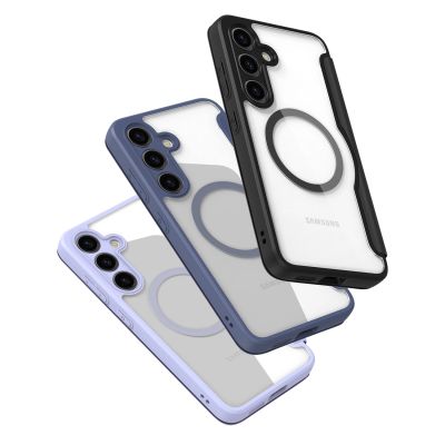 3. Dux Ducis Skin X Pro Hülle für Samsung S24+ mit Magnetring und Klappe – Blau