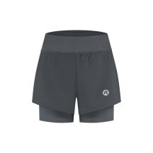 Rogelli Damen-Shorts 2in1 ESSENTIAL grau S