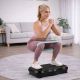 6. Extralink Moonwalk Spin Move Vibrationsplattform für Fitnessübungen 200W Schwarz