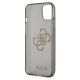 7. Guess, GUHCP13SPCUGL4GBK iPhone 13 mini 5,4" schwarz/schwarzes Hartschalenetui Glitzer 4G großes Logo