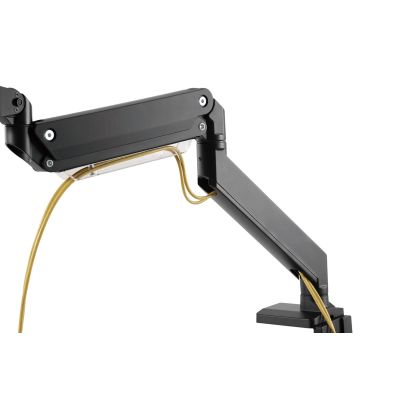 57. Einzelner Tischarm mit Klemme für 1xLCD mit Gasfeder, max. 35 Zoll und 15 kg