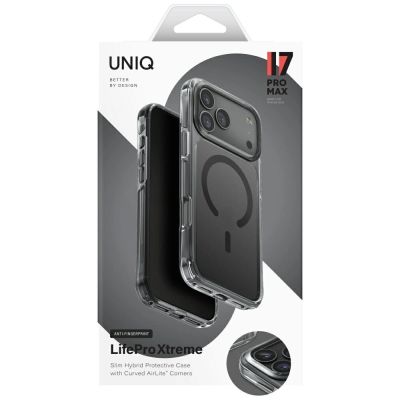6. Uniq LifePro Xtreme Magclick Ladehülle für iPhone 17 Pro Max - Schwarz