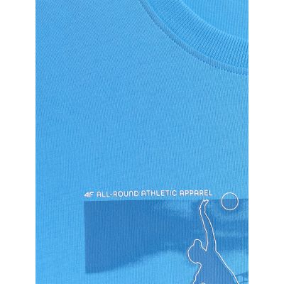 4. Herren-T-Shirt mit regulärem Aufdruck 4F 4FWSS26TTSHM3035-33S
