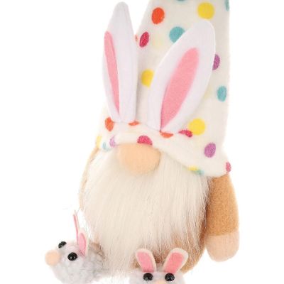 18. Zwergenhase, 25 cm, gepunktet, Junge, Frühlingsdekoration