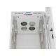 24. LANBERG Standschrank 19" 32U 600x600 Graue Glastür LCD (Flatpack) V2