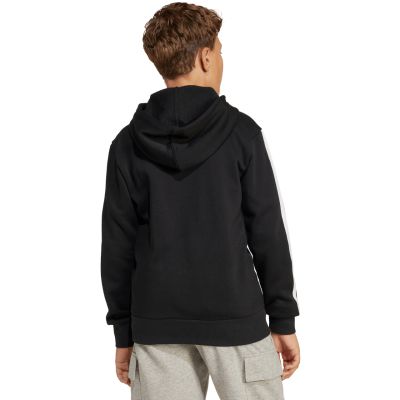 5. adidas Essentials Full-Zip Kinder-Sweatshirt Schwarz und Weiß JD6494