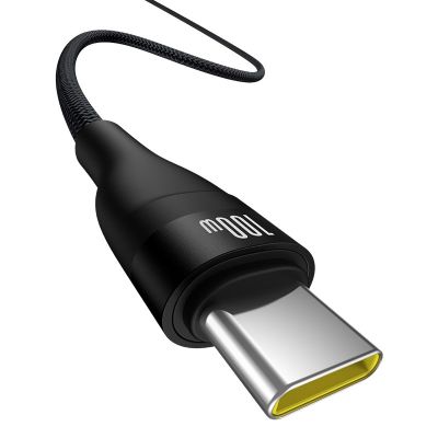 4. Baseus Flash 2 USB-auf-USB-C-Kabel 100 W 2 m (Schwarz)