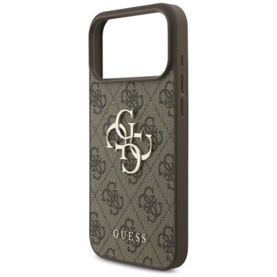 6. Guess 4G Big Logo Case für iPhone 17 Pro Max - Braun