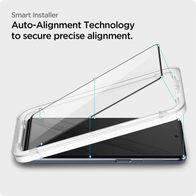 7. Spigen ALM Glass FC gehärtetes Glas für Samsung Galaxy M53 5G – Schwarz
