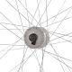 3. 28-Zoll-Vorderrad mit Shimano-Nabe, schwarze Felge
