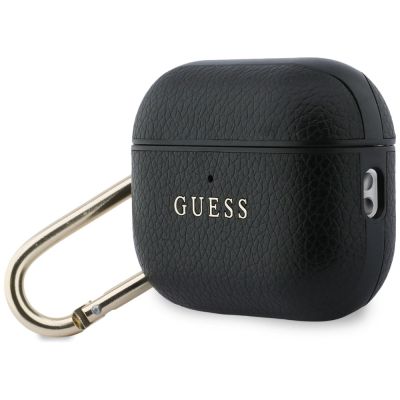 3. Guess Grained Classic Logo Hülle für AirPods Pro 3 - Schwarz