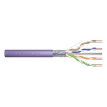 Digitus Cat.6 Installationskabel, F/UTP, B2ca, AWG 23/1, LSOH, 500 m, Lila, auf Rolle