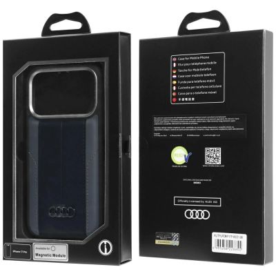 10. Audi A6 Kunstleder MagSafe Case für iPhone 17 Pro - Schwarz