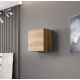 VIGO quadratische Vitrine 50/50/30 Eiche Wotan