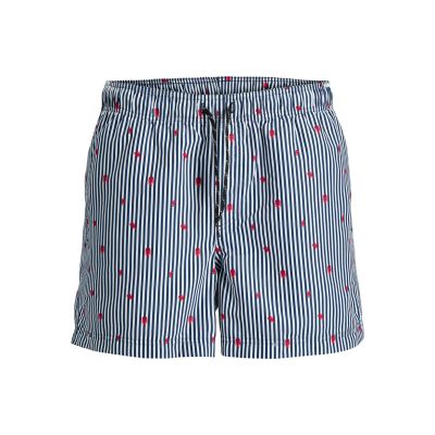 Jack&Jones Herren JWHARUBA Badeshorts mit Prints 12206537 Marineblaue Blazerstreifen