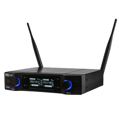 2. DNA DVS2 – Drahtloses Mikrofon, 2 Handsender + Basisstation, UHF-Band 560–590 MHz