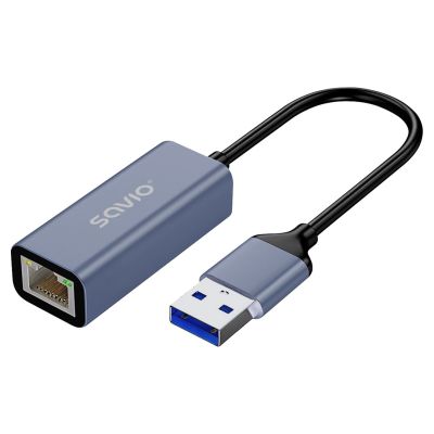 3. SAVIO Adapter USB-A - RJ-45 Gigabit Ethernet AK-83