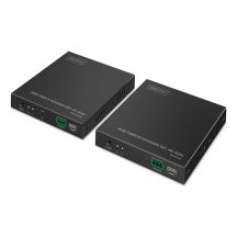 HDMI-Glasfaser-Extender 4K/60Hz über IP 1G oder bis zu 40 km/300 m, HDMI-Loop-Out, IR-Steuerung – Kit
