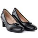 3. Vinceza 58622 schwarze Pumps mit Blockabsatz