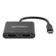 7. Manhattan 154321 Kabeladapter 0,15 m USB Typ-C 2 x HDMI Schwarz