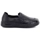 2. Bequeme Damen-Slipper aus Leder, schwarz, Vinceza 107241