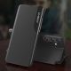 3. Eco Leather View Case Hülle für Samsung Galaxy S25 mit Klappständer - Schwarz