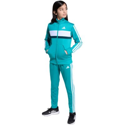 6. adidas Seasonal Essentials Tiberio 3-Streifen Tricot Jr Trainingsanzug JN2245