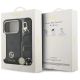 9. Guess 4G Strass Logo & Big Strap Metal Buttons MagSafe Case für iPhone 17 Pro - Schwarz