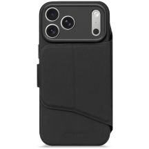 Decoded Textured Silicone Detachable Wallet – Schutzhülle für iPhone 17 Pro, kompatibel mit MagSafe (Phantom Black)